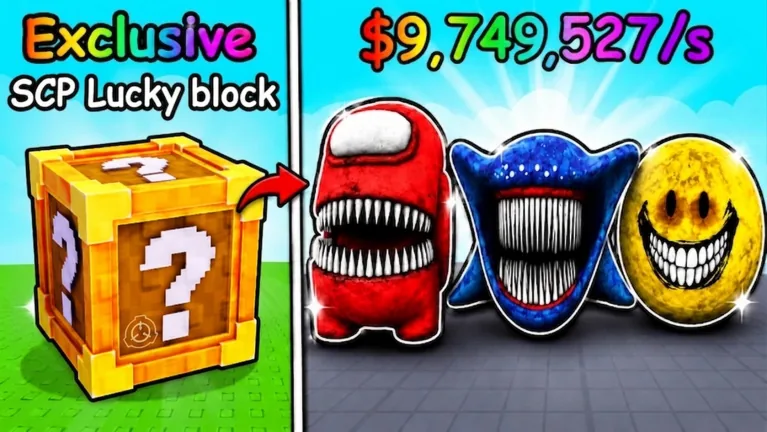 Official image of the Exclusive SCP Lucky Block